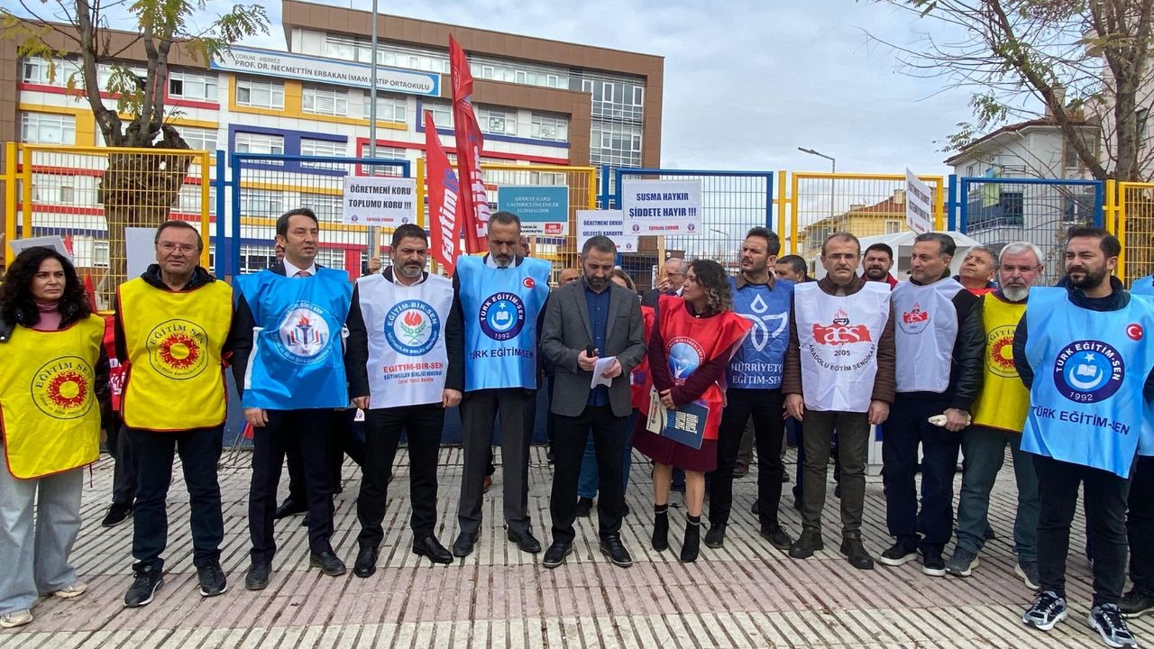 Eğitim sendikalarından şiddete ortak tepki