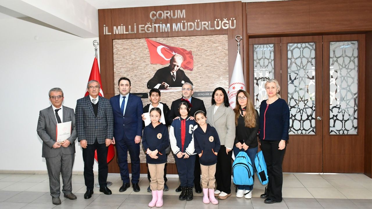 Çorum’da “Yeşil Vatan” yarışmalarında  ödüller sahiplerini buldu