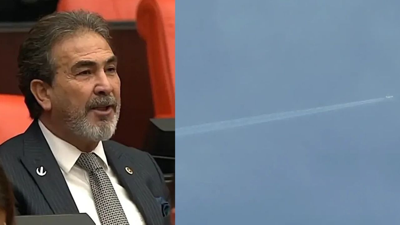 Çorumlu vekil uçakların havada bıraktığı çizgiler hakkında çarpıcı iddialarda bulundu!