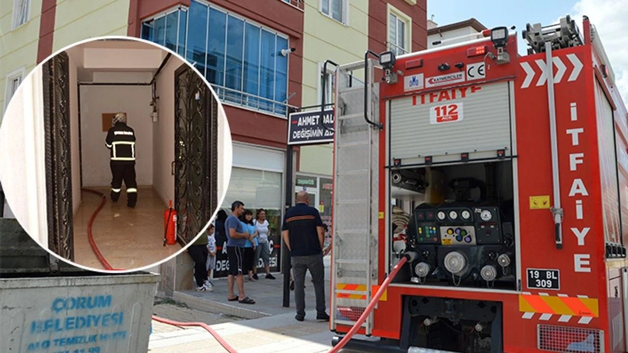 Çorum’da asansörde mahsur kalan 12 kişi kurtarıldı