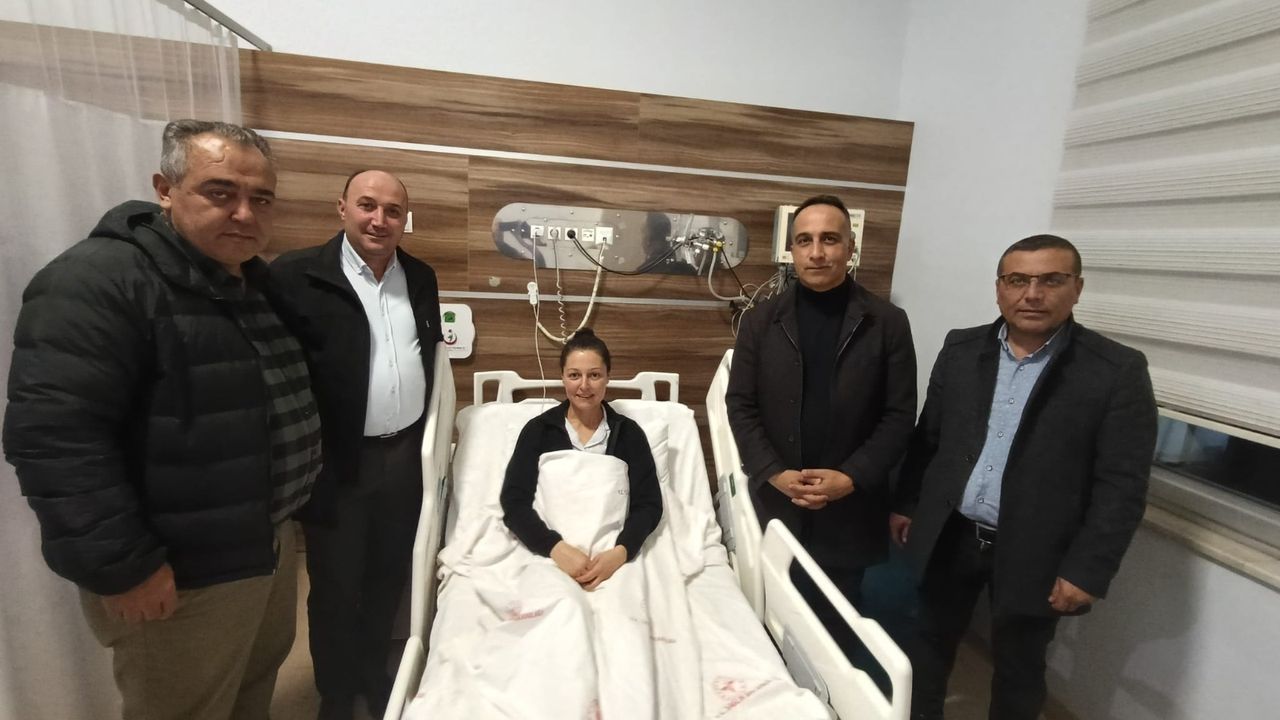 Özlem Güngör’e geçmiş  olsun ziyareti