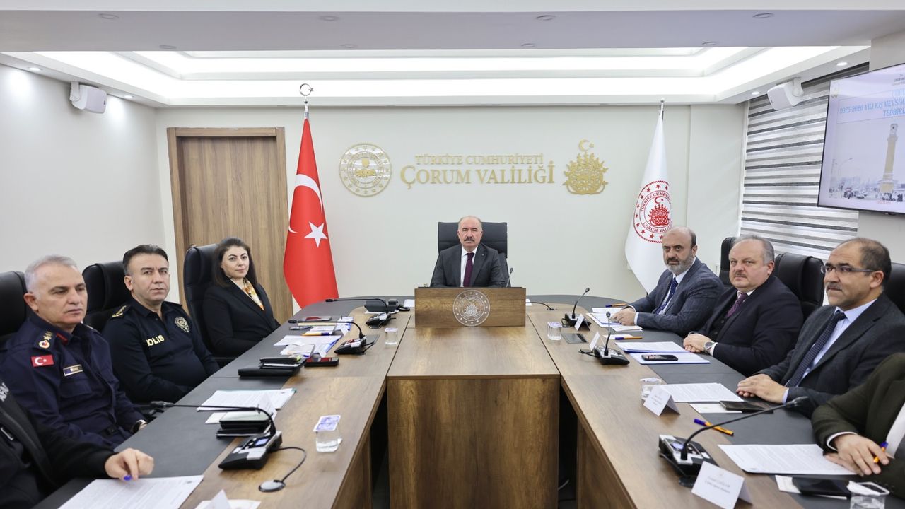 Çorum’da trafik güvenliği için  koordinasyon toplantısı yapıldı