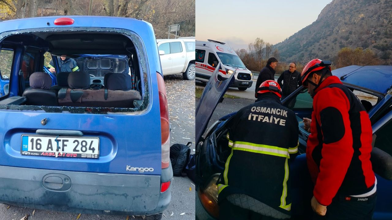 Otomobil şarampole  devrildi: 3 yaralı