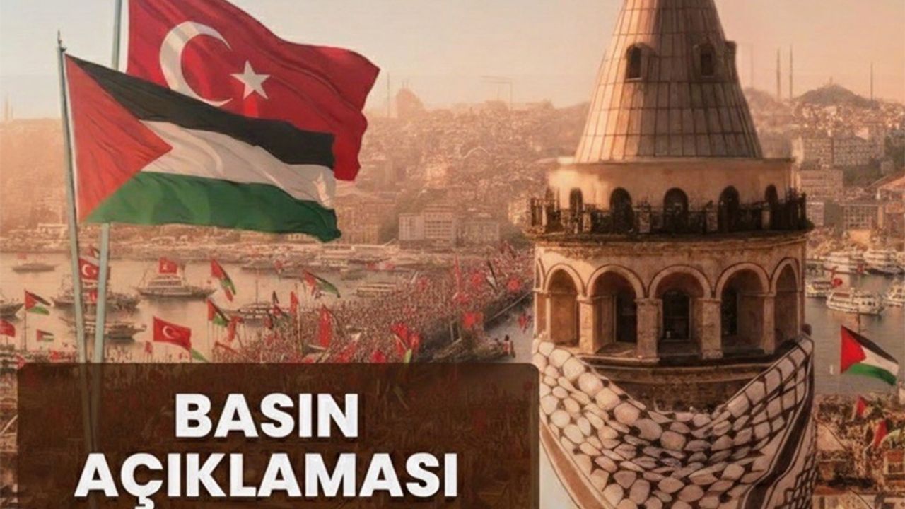 Filistin’e destek eylemi