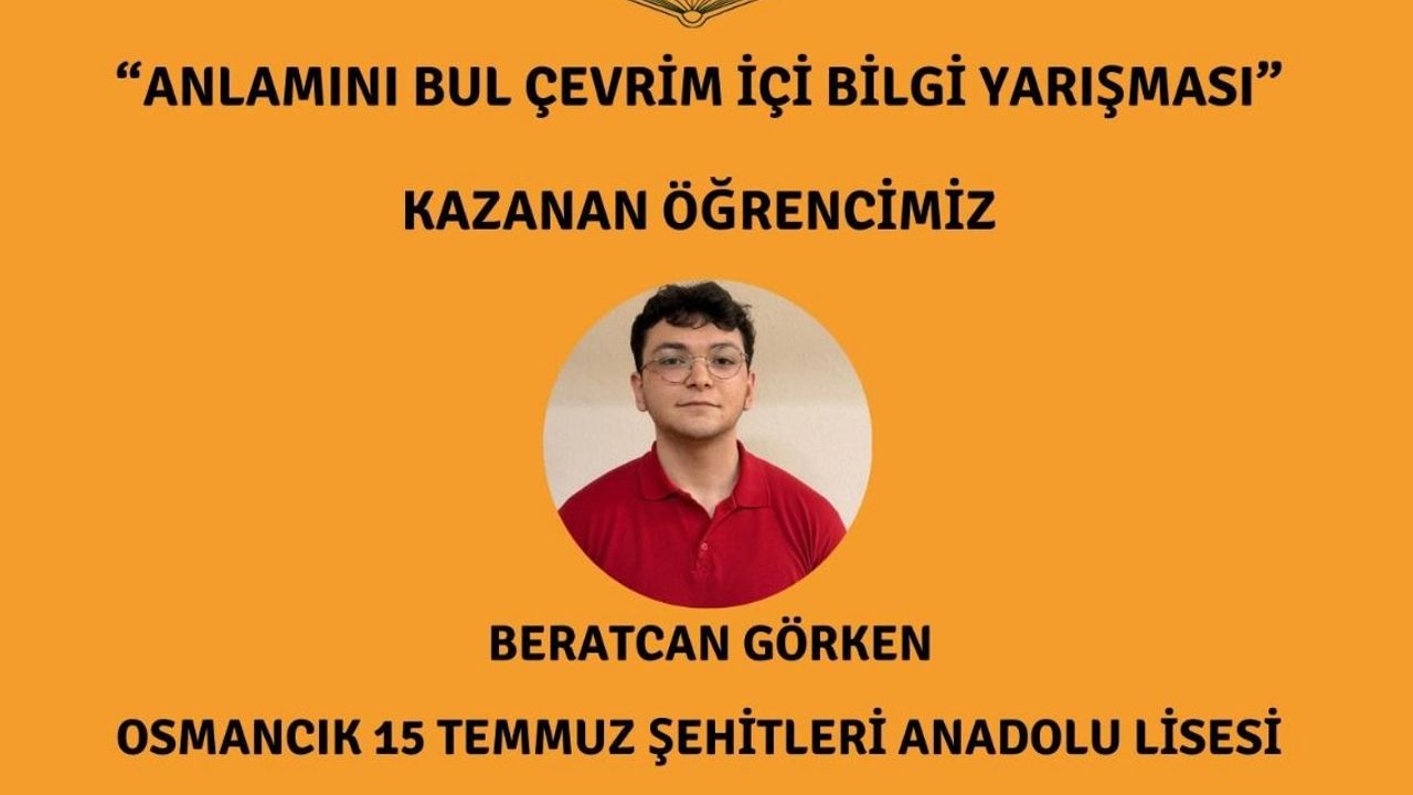 Bilgi Yarışması’nda  birinci Beratcan oldu
