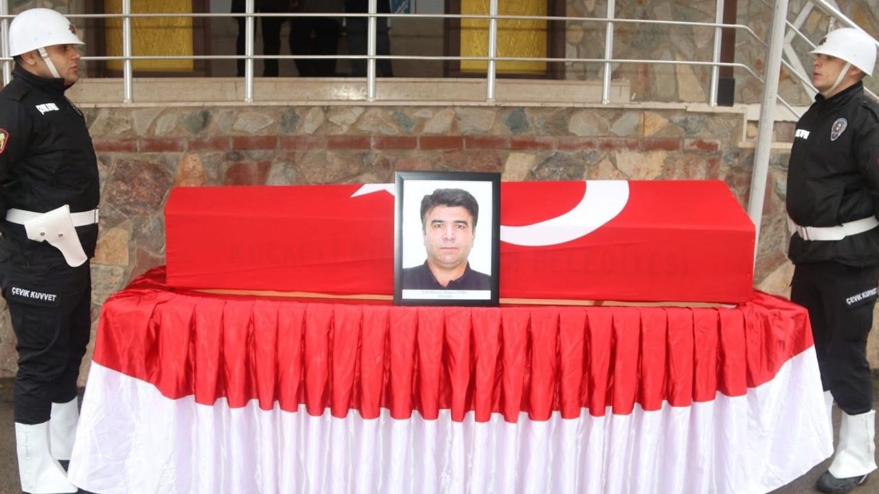 Çorum'da hayatını kaybeden polis toprağa verildi