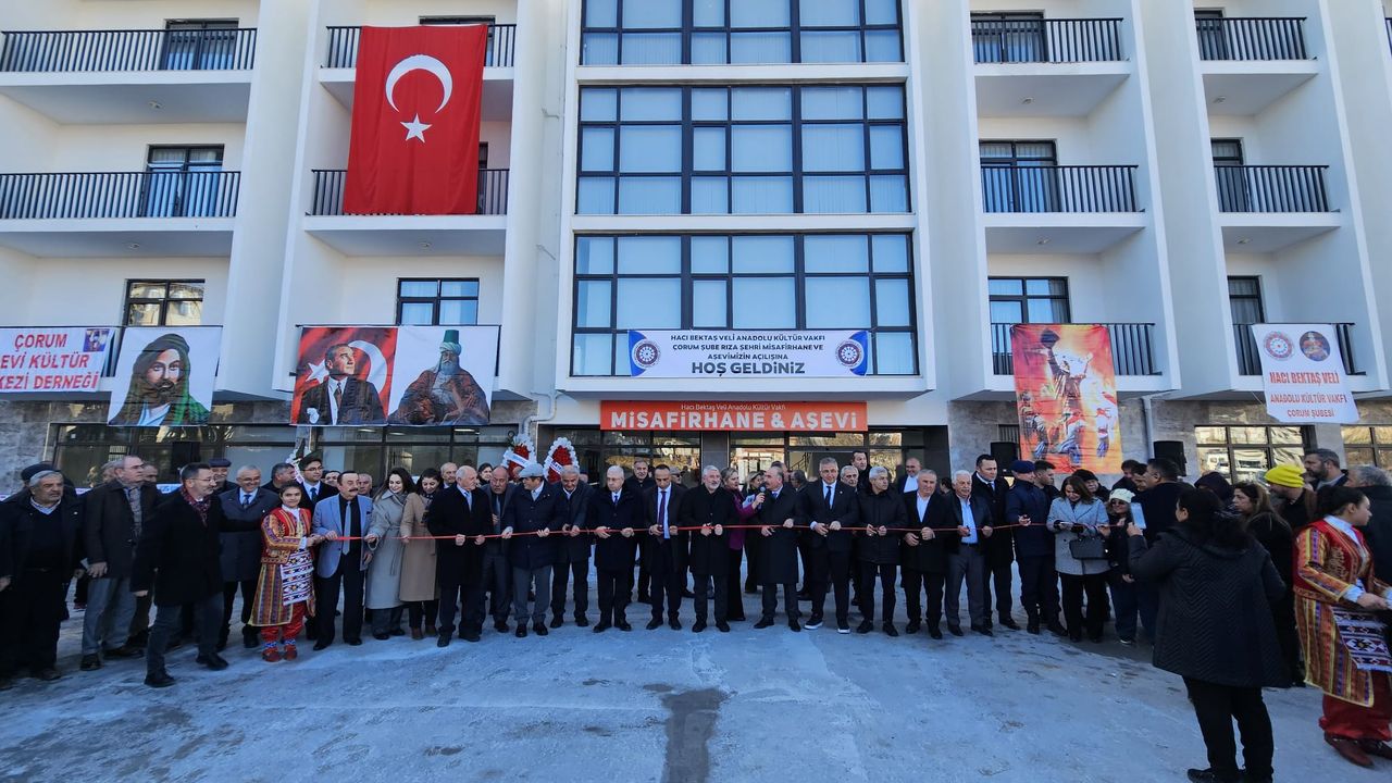 Çorum Rıza Şehri misafirhane ve aşevi hizmete girdi