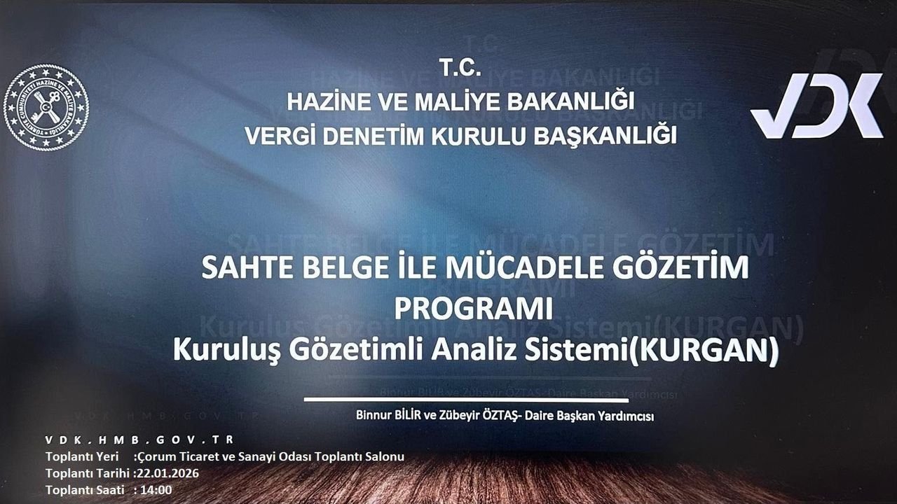 Çorum iş dünyasına ‘sahte belge’ eğitimi