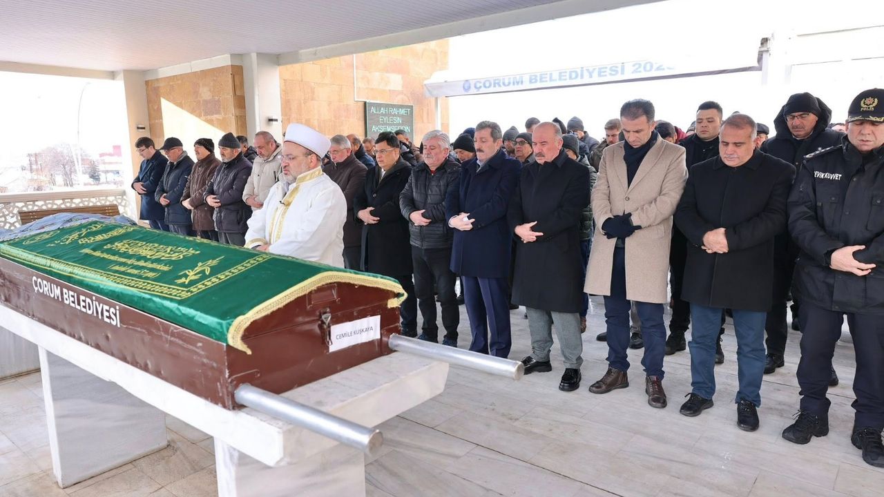 Başsavcı Kılıç’ın kayınvalidesi Çorum’da toprağa verildi