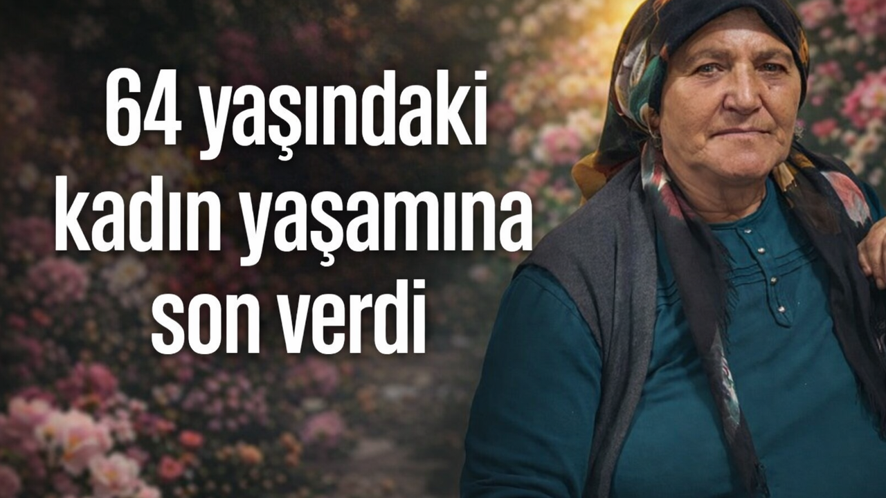 Çorum’da 64 yaşındaki kadın yaşamına son verdi