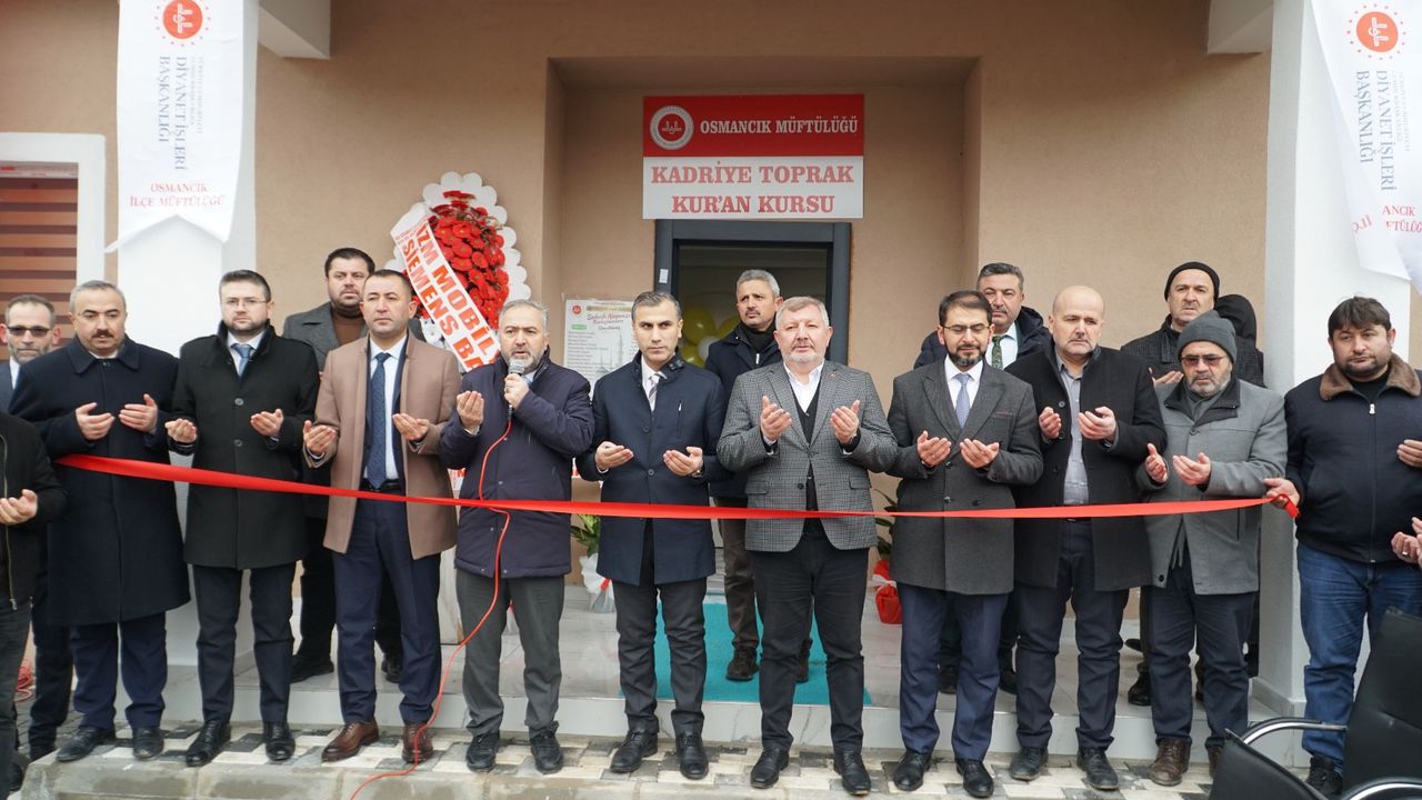 Hayırsever iş insanı tarafından  yaptırılan Kur'an kursu açıldı