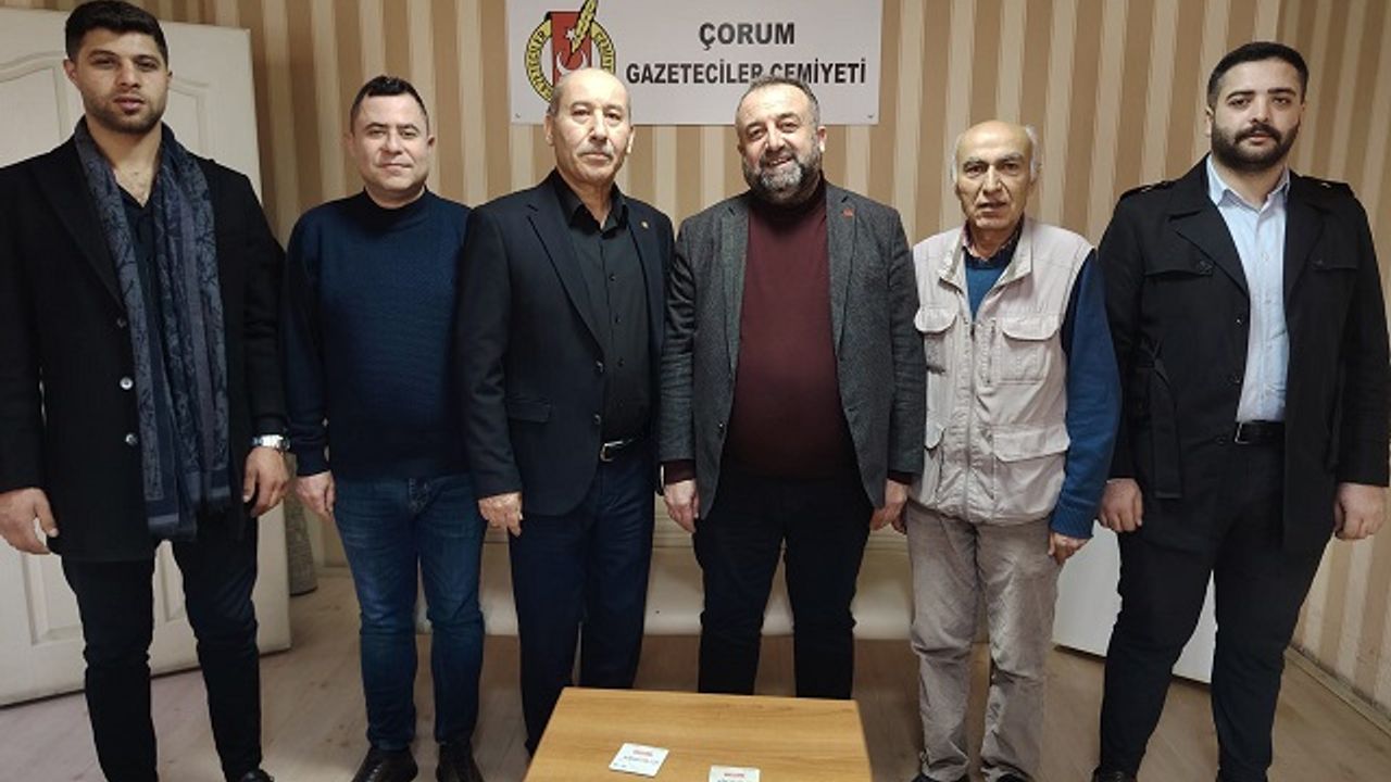 Saadet Partisi'nden Gazeteciler  Cemiyeti'ne kutlama ziyareti