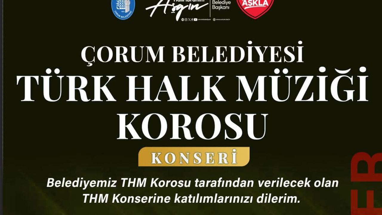 Belediye THM Korosu  yarın sahne alacak