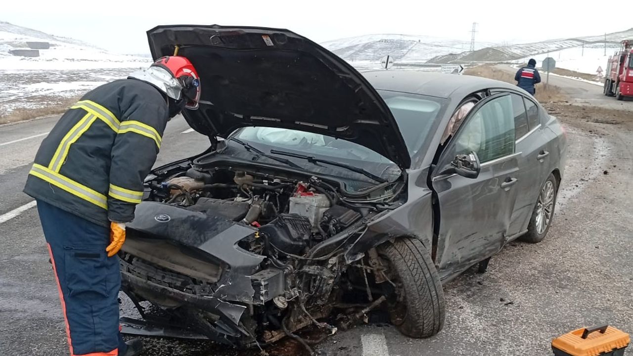 Yol kenarındaki toprak zemine çarptı