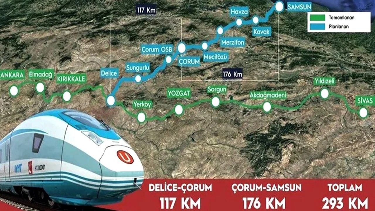 Çorum-Samsun arası 2026'da başlıyor
