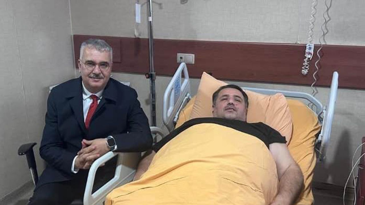 Yusuf Ahlatcı’dan Oğuzhan Kaya’ya geçmiş olsun ziyareti