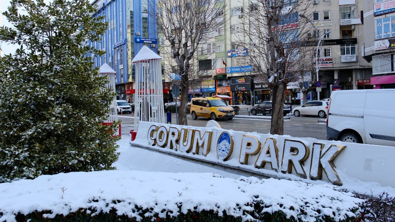 Çorum'da soğuk hava etkili oluyor