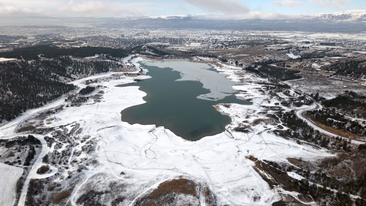 Çorum'dan kar manzaraları