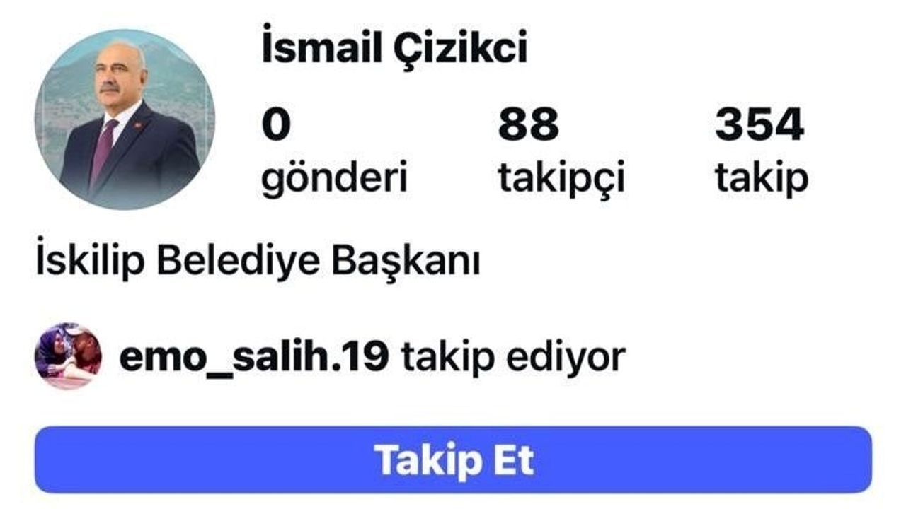 Belediye başkanından sahte hesap uyarısı