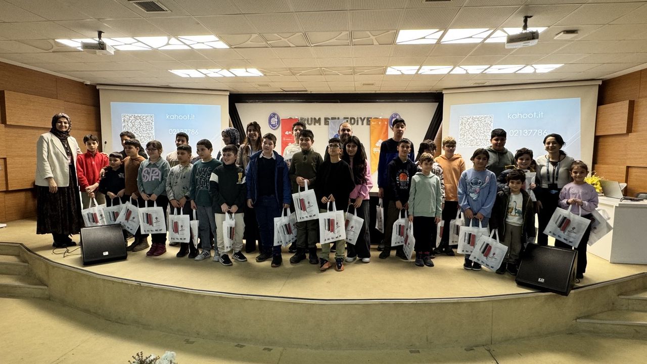 Bilim Çorum’da kış  akademisi sona erdi