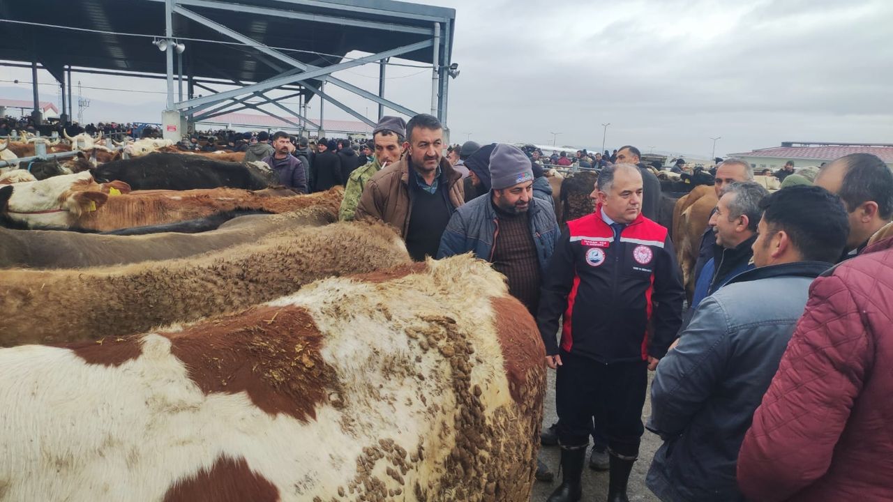 Hayvan Pazarı’nda sağlık  ve hijyen denetimi