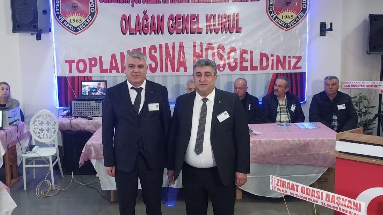 Osmancık Şoförler Odası’nda  başkanlığa Salih Dölcü seçildi
