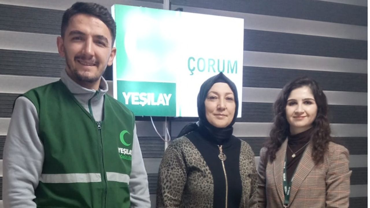 Çorum Yeşilay Şubesi  “Türkiye üçüncüsü”