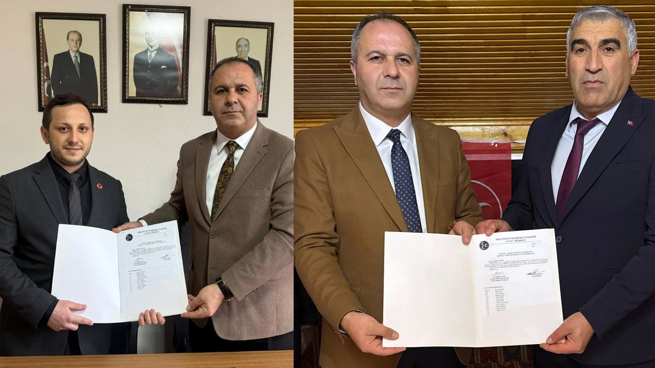 MHP’de yeni ilçe başkanları  görevi devraldı