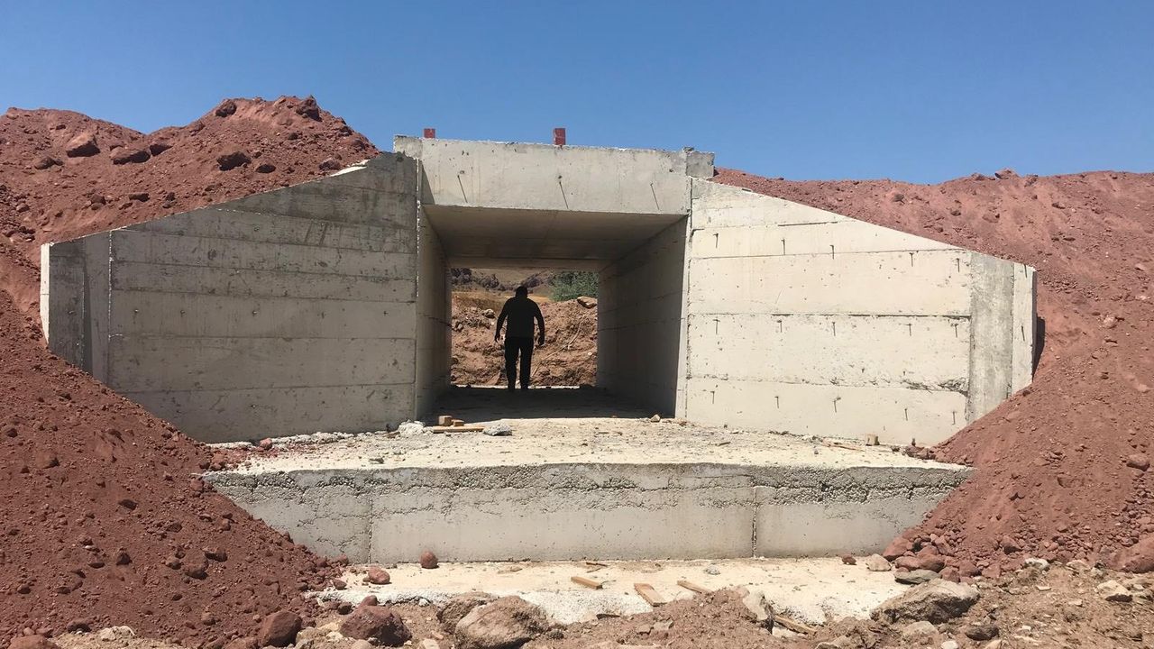 Tirkeş Köyü’ndeki menfez tamamlandı