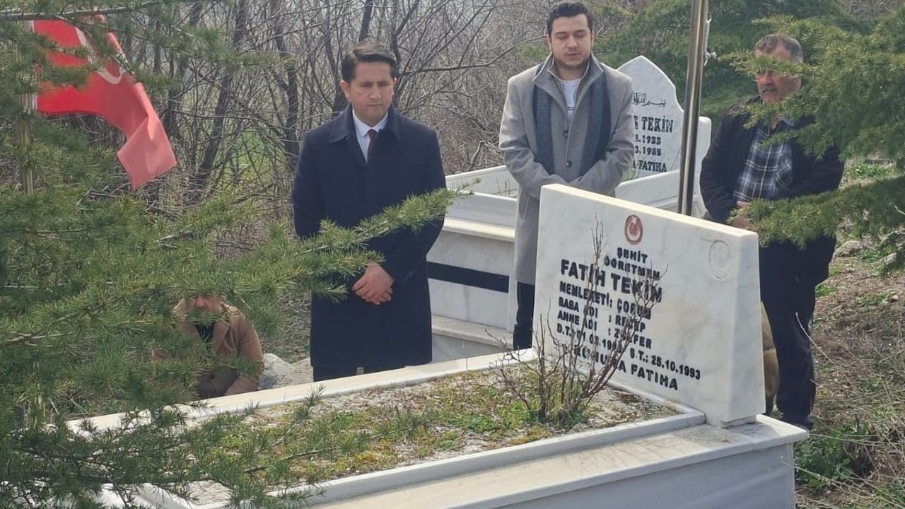 Şehit Öğretmen Fatih Tekin anıldı