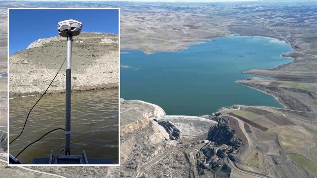 Çorum Belediyesi barajlarda ölçüm yapıyor