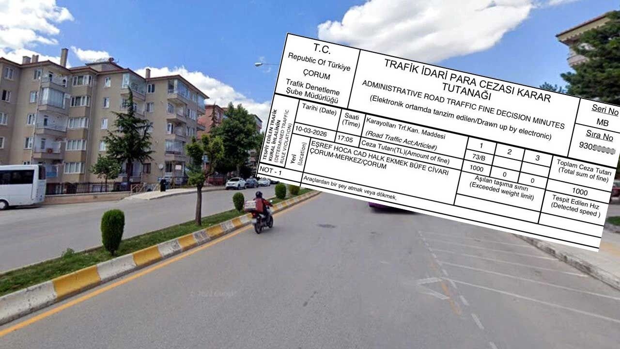 Çorum'da fahri trafik müfettişi ceza yazdı, sürücü isyan etti: "O saatte orada değildim”