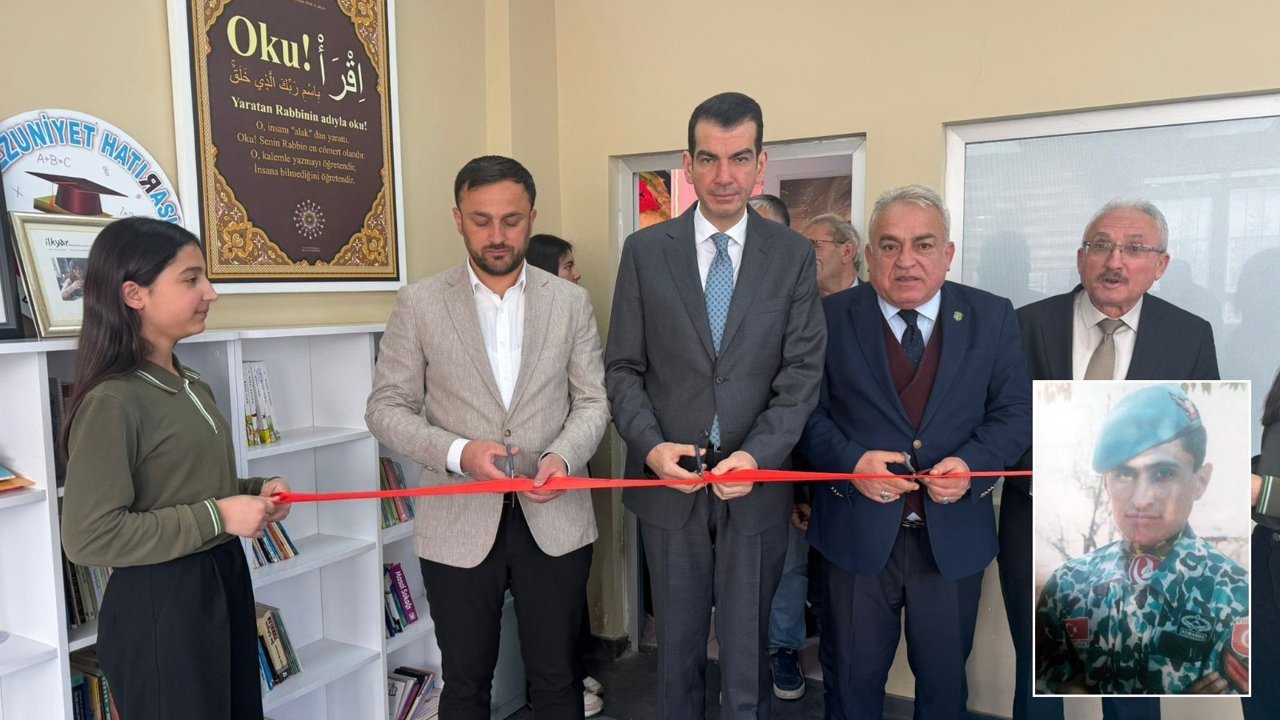 Şehit Lokman Tıknazoğlu  anısına okulda kütüphane
