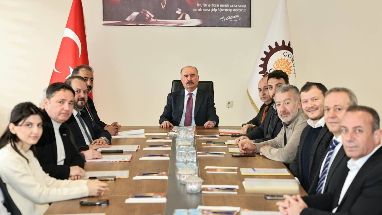 Çorum OSB yönetimi toplandı