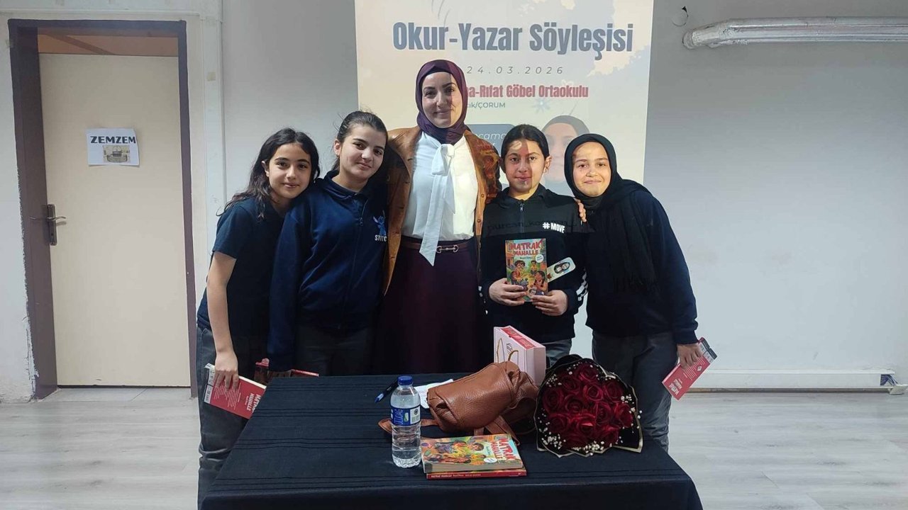 Ortaokul öğrencileri Yazar  Nurcan Kocaman ile buluştu