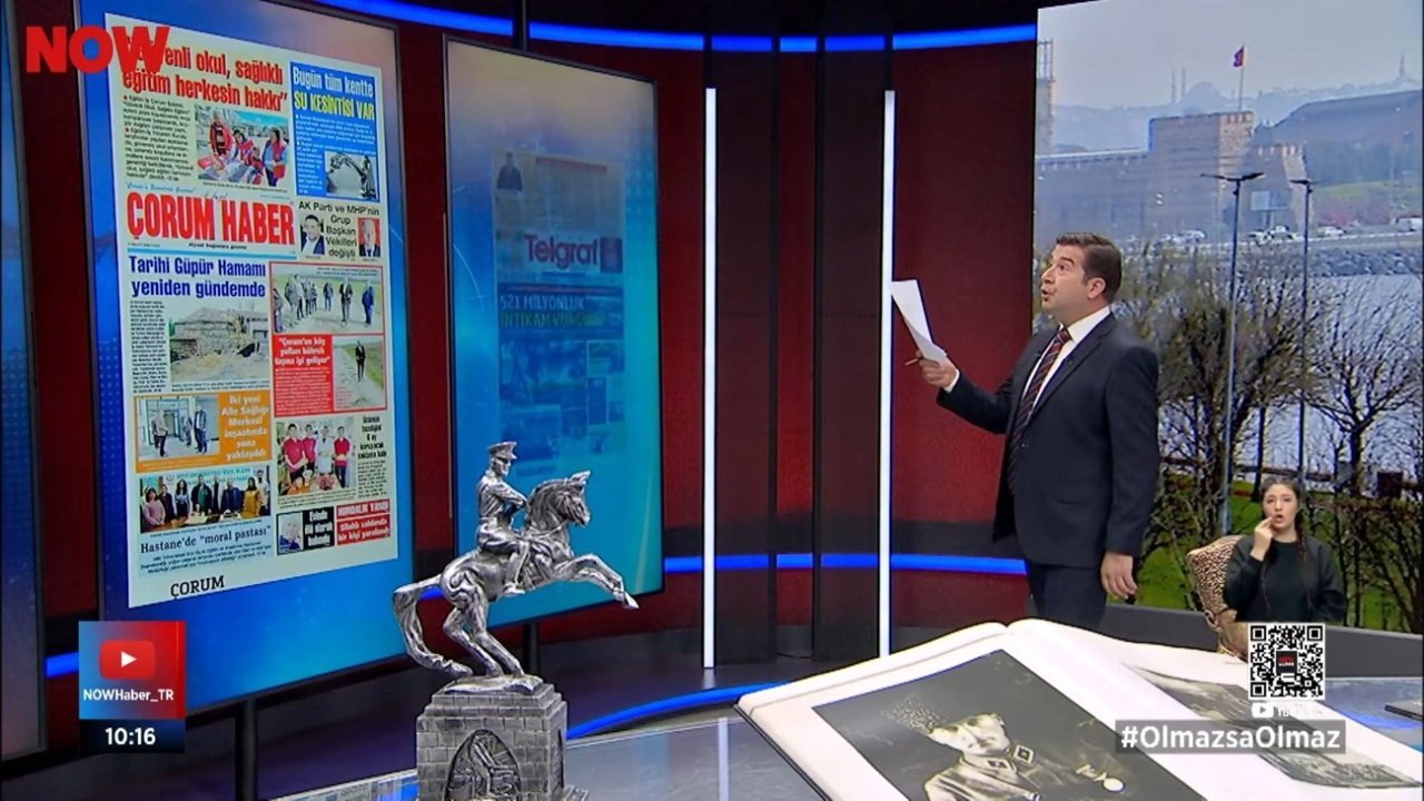 ÇORUM HABER Now TV ekranında