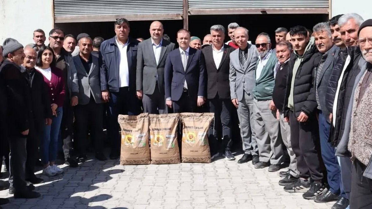 Çiftçilere yüzde 50 hibeli ayçiçeği tohumu dağıtıldı