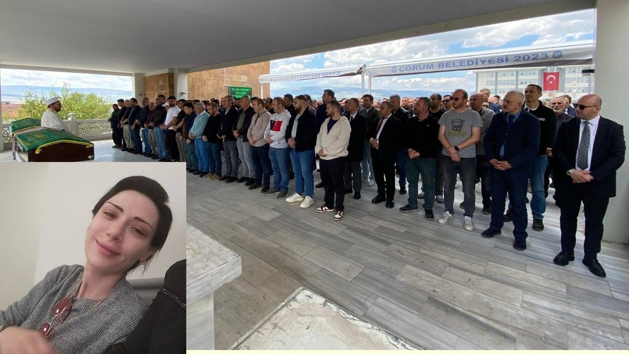 Genç kadına hüzünlü veda