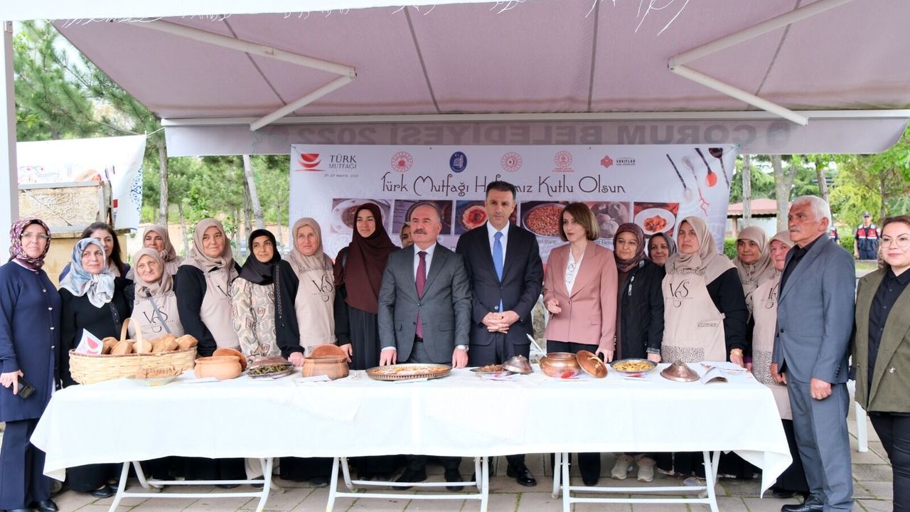 Çorum'da yöresel  yemekler tanıtıldı
