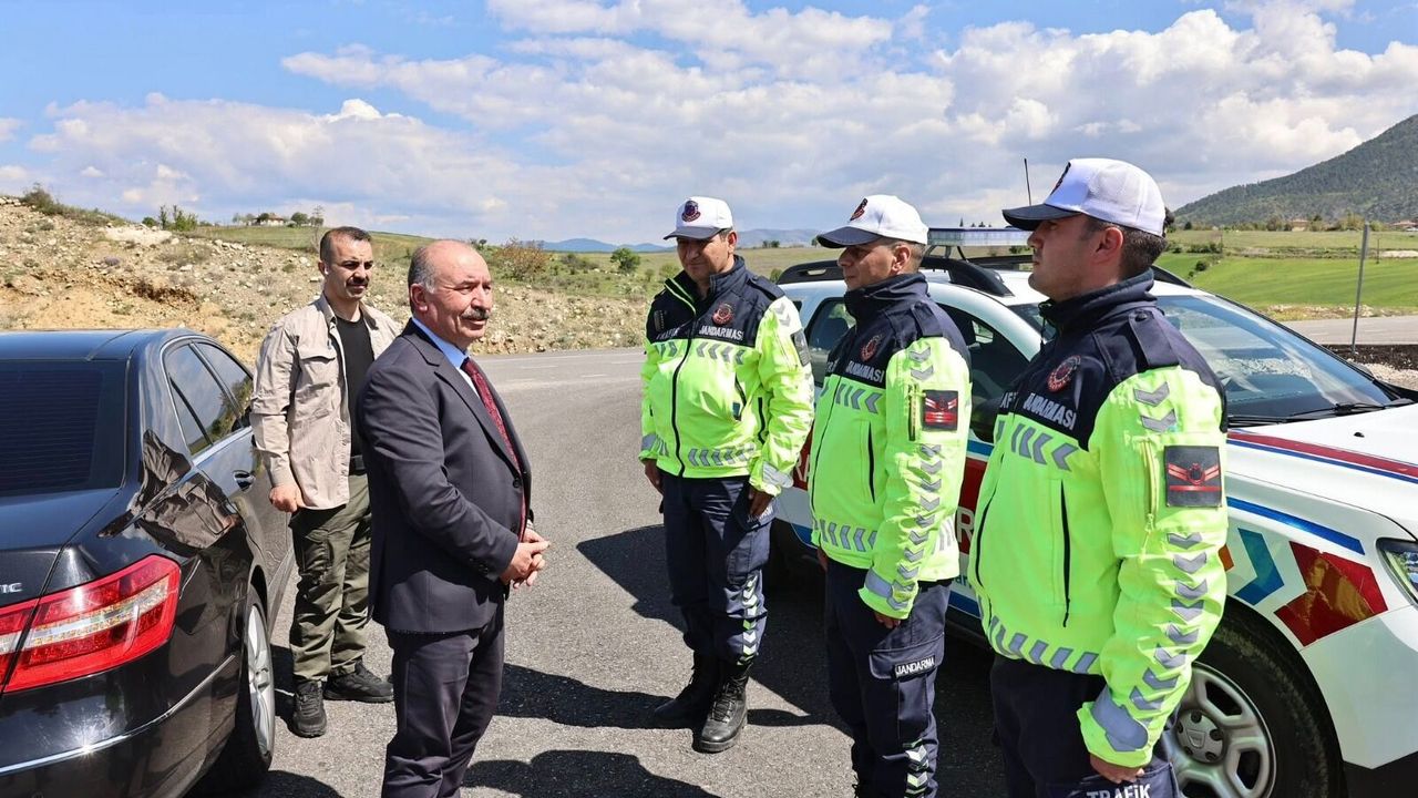 Çalgan’dan jandarma  trafik ekibine ziyaret