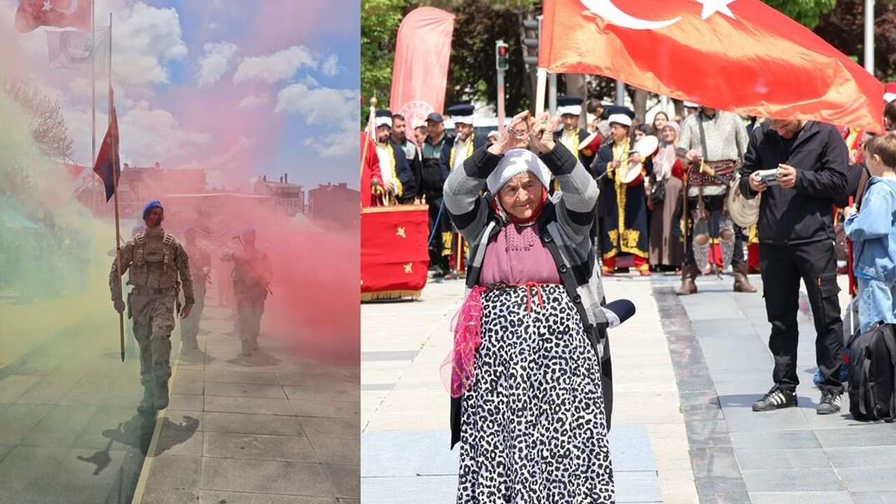 Çorum'da 19 Mayıs coşkusu görsel şölene dönüştü