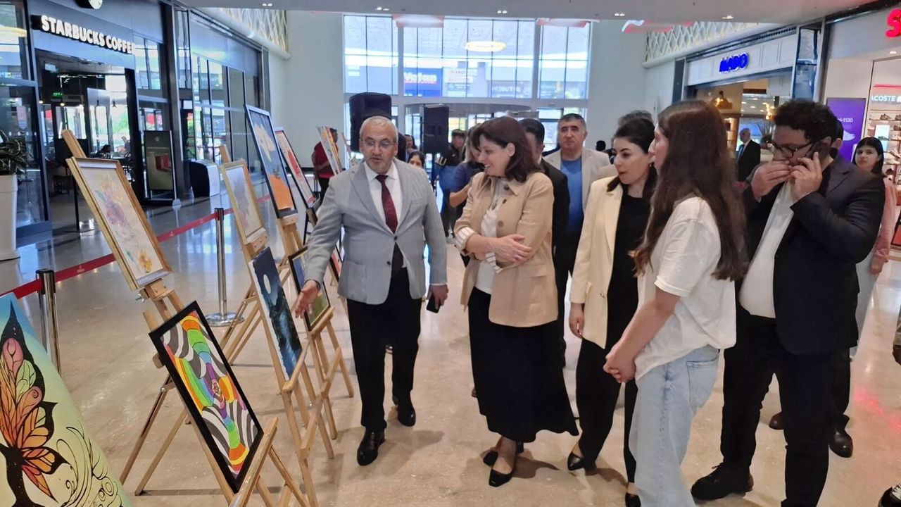 Laçinli öğrencilerden  AHL Park’ta sergi