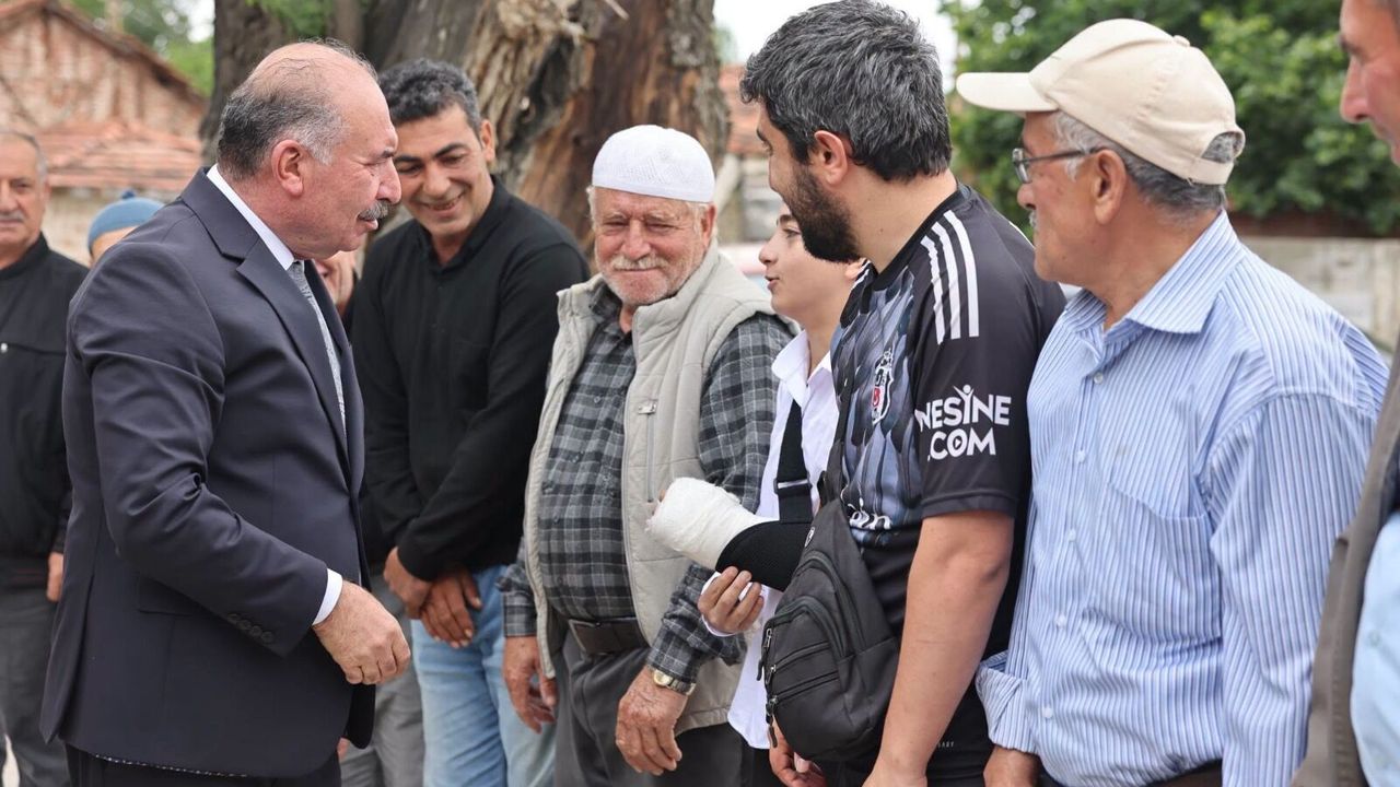 Vali Çalgan köyde  vatandaşla buluştu