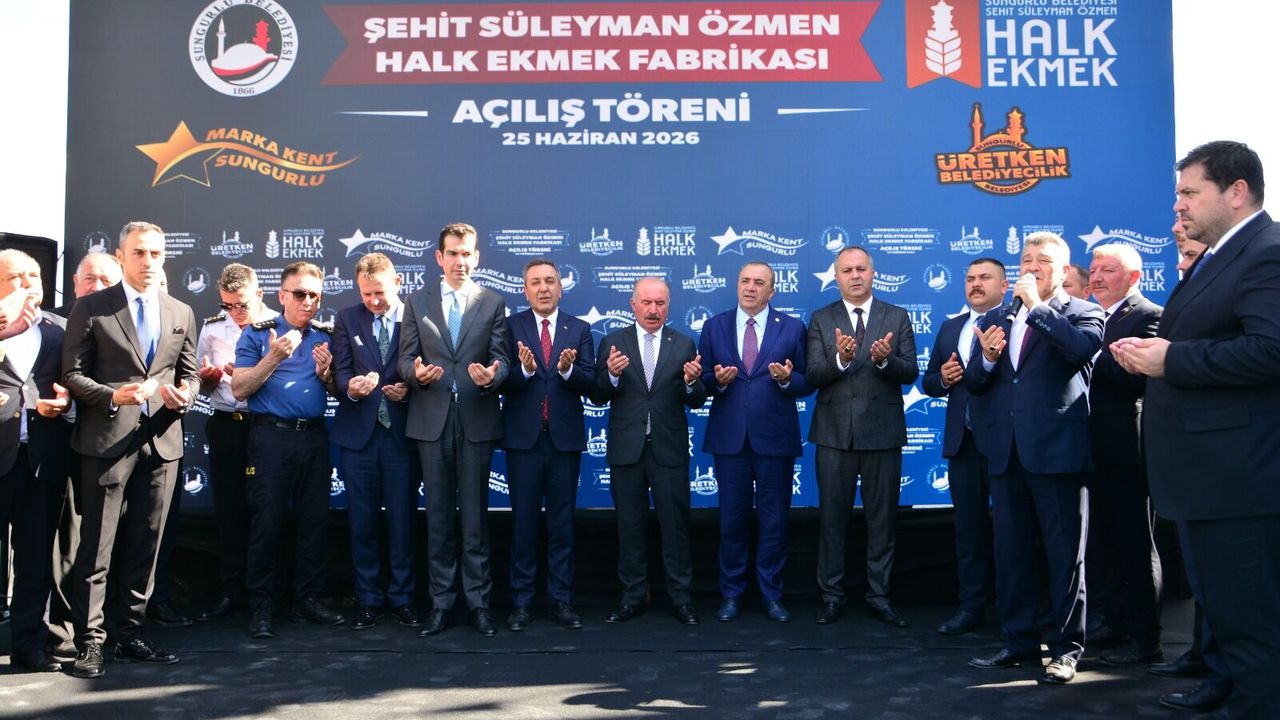 Sungurlu Belediyesi Halk Ekmek Fabrikası törenle açıldı