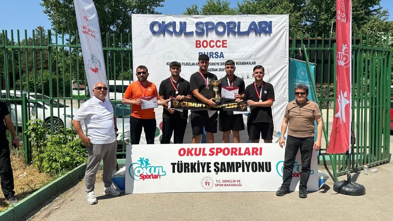 ‘Bocce’de büyük başarı: Cumhuriyet  Anadolu Lisesi Türkiye ş