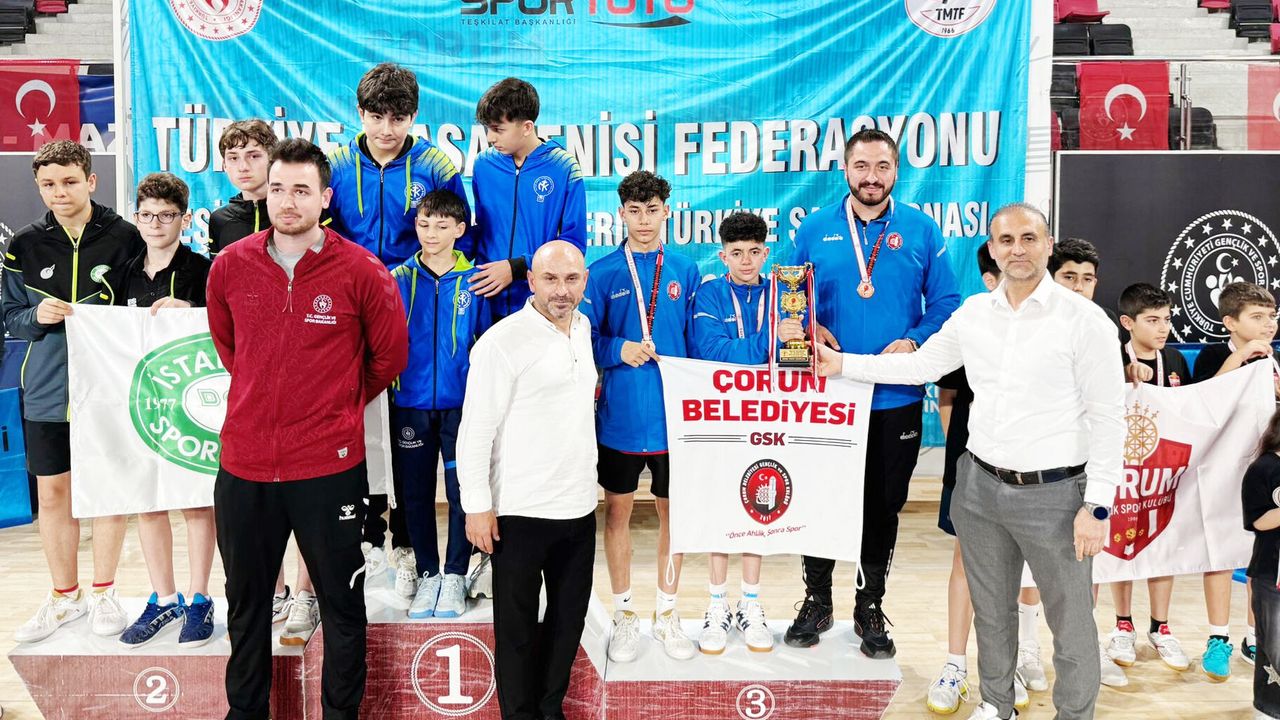 Çorum Belediyespor’un  raketleri Türkiye üçüncüsü