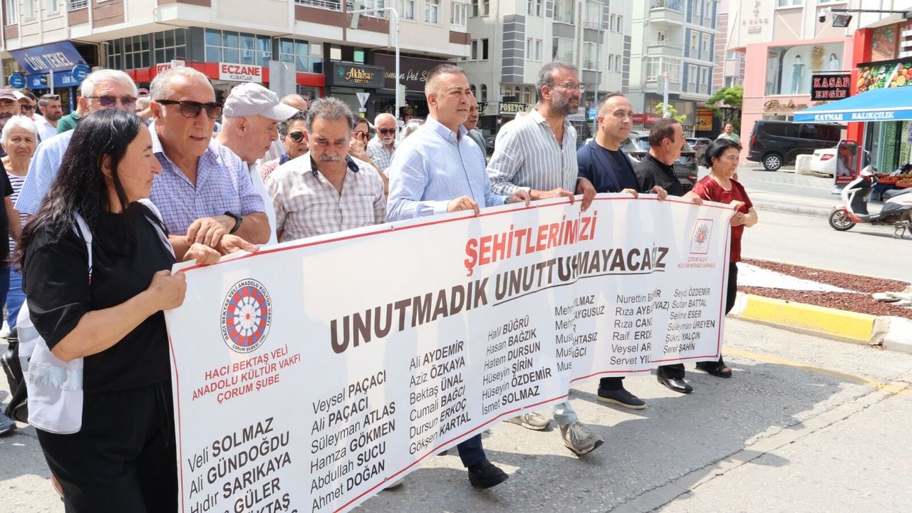 Çorum olayların 46. yılında aynı çağrı:  “Unutma, unutturma”
