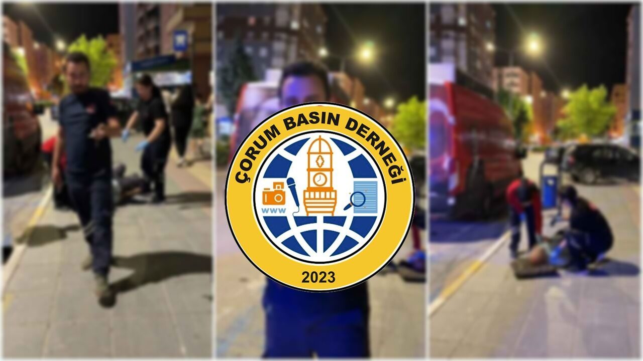 Çorum Basın Derneği’nden  ambulans sürücüsüne tepki