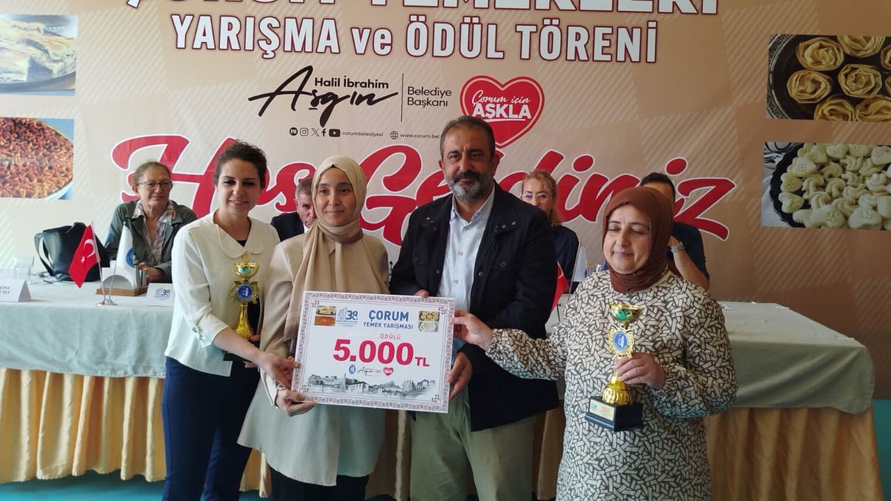 Çorum Yemekleri Yarışması Festivale Lezzet Kattı