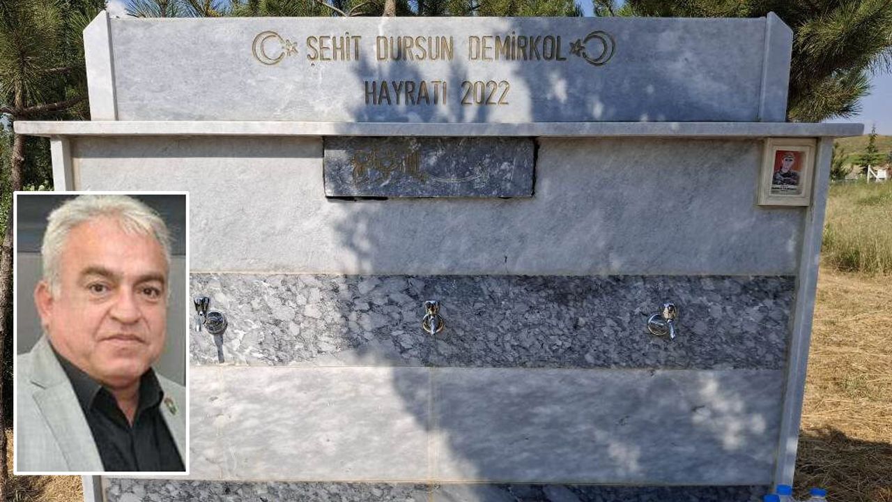 Şehit Dursun Demirkol’un anısına yaptırılan çeşme bir türlü açılmadı
